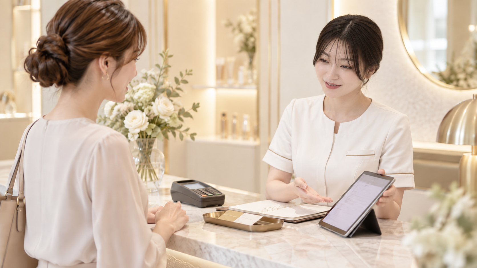 お会計・次回案内のイメージ
